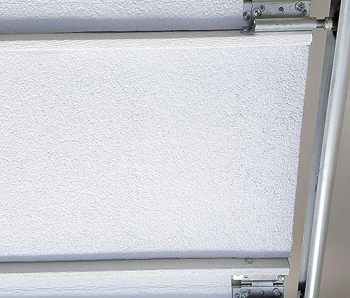 Kit de aislamiento de puerta de garaje doble blanco espuma reflectante (no burbuja) 5 paneles 18' x 8'