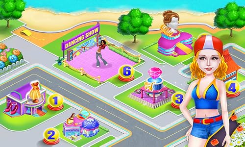 Planche à roulette Patinage Danse Étoile Fille - Faites ressortir vos talents de danseur et de patineur avec ce jeu de musique et de sport gratuit – vue 3