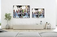 Vista 3 de SpiritualHands Póster de Lionel Messi, lienzo artístico de pared de Messi Argentina, carteles de fútbol de Leo Messi para dormitorio de niños
