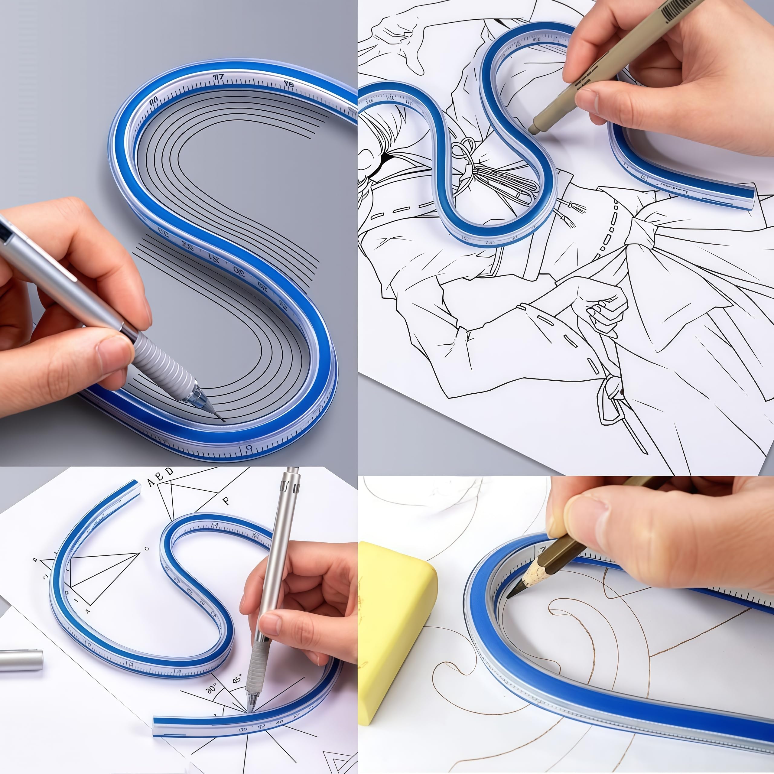 Règle Courbée Flexible, Règle Courbée, Règle De Couture