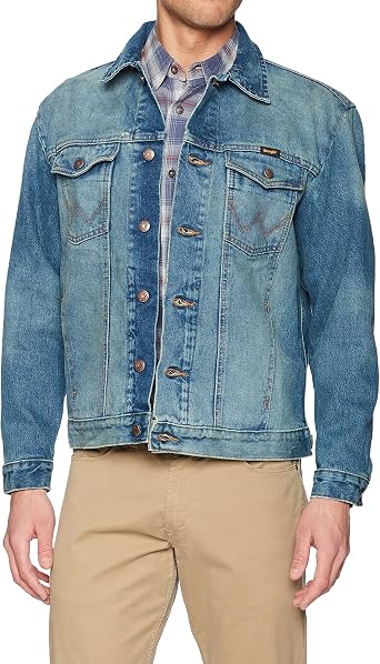 Wrangler Men's Western Style Denim Jacket Denim Jacket