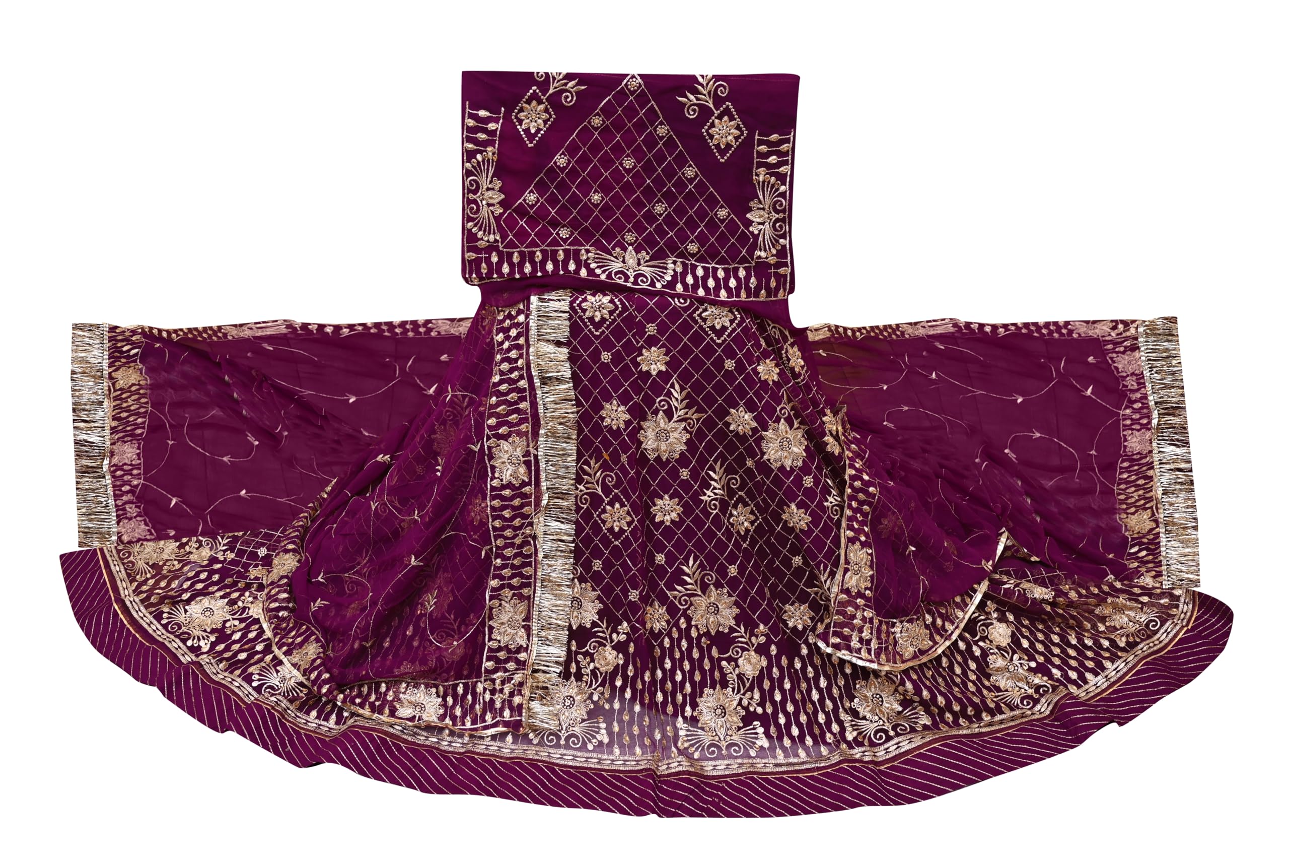 rangmat RAJPUTTI POSHAAK (WINE)-picture-0