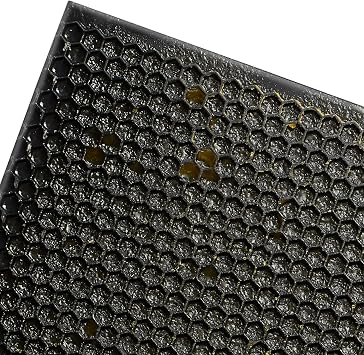 Honey Keeper 9 Bee Frame Foundations - Beeswax Coated Black Foundation Sheets for Deep Beehives, 10 Pack