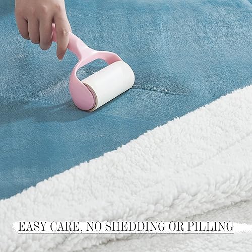 Miniatura 6 de StangH Manta Sherpa tamaño King para bebés, manta de cama cálida para invierno súper suave y mullida, manta de franela de microfibra de forro polar