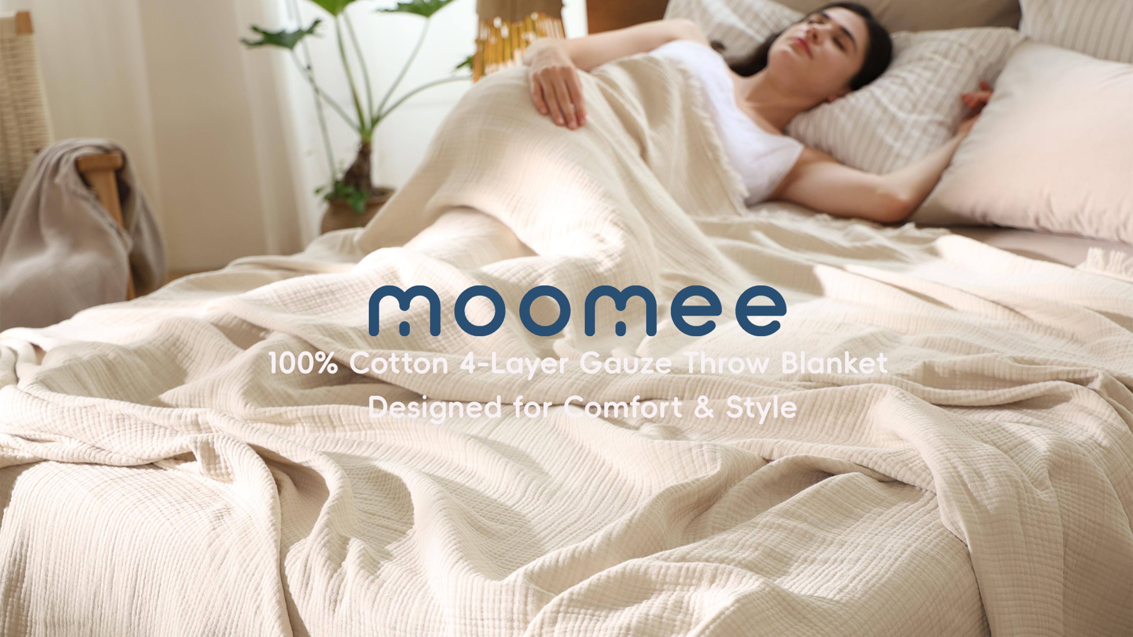 Amazon.com: MooMee Muslin Blanket - 100% Cotton 4-Layer Gauze