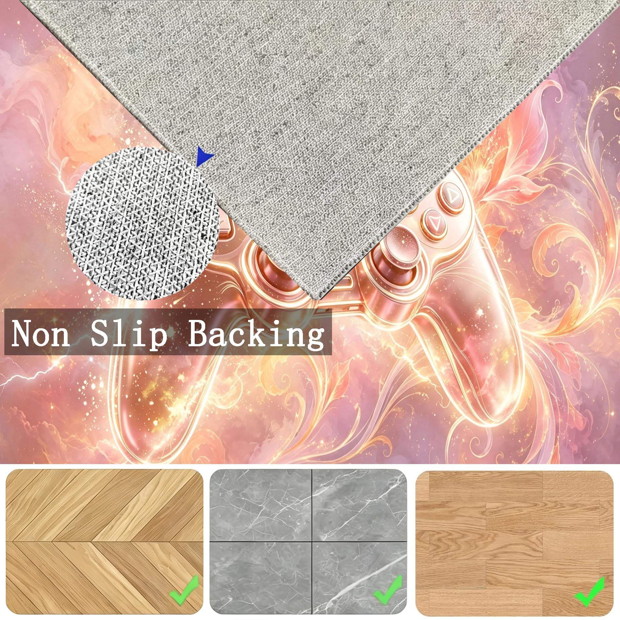 Tapis Chaise de Bureau Gaming pour Les Sols 80 x 100 cm
