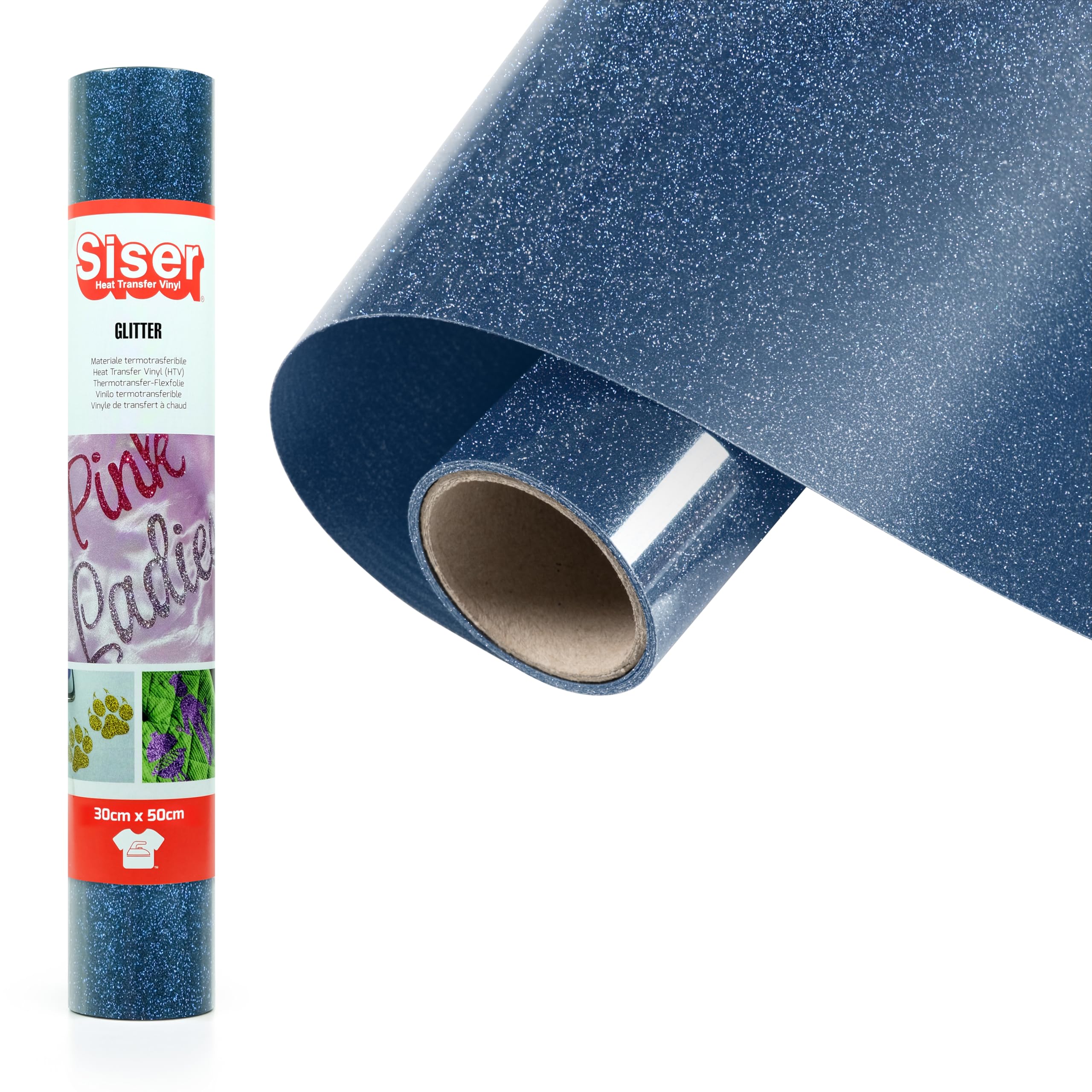 Siser® Glitter Sapphire Heat Transfer Vinyl 50x30cm