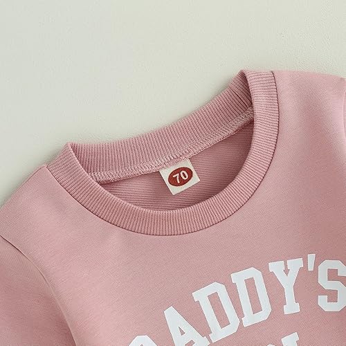 Miniatura 5 de Daddys - Ropa de bebé para niña pequeña, sudadera de manga larga, sin botones, pantalones deportivos para otoño e invierno, trajes de 2 piezas