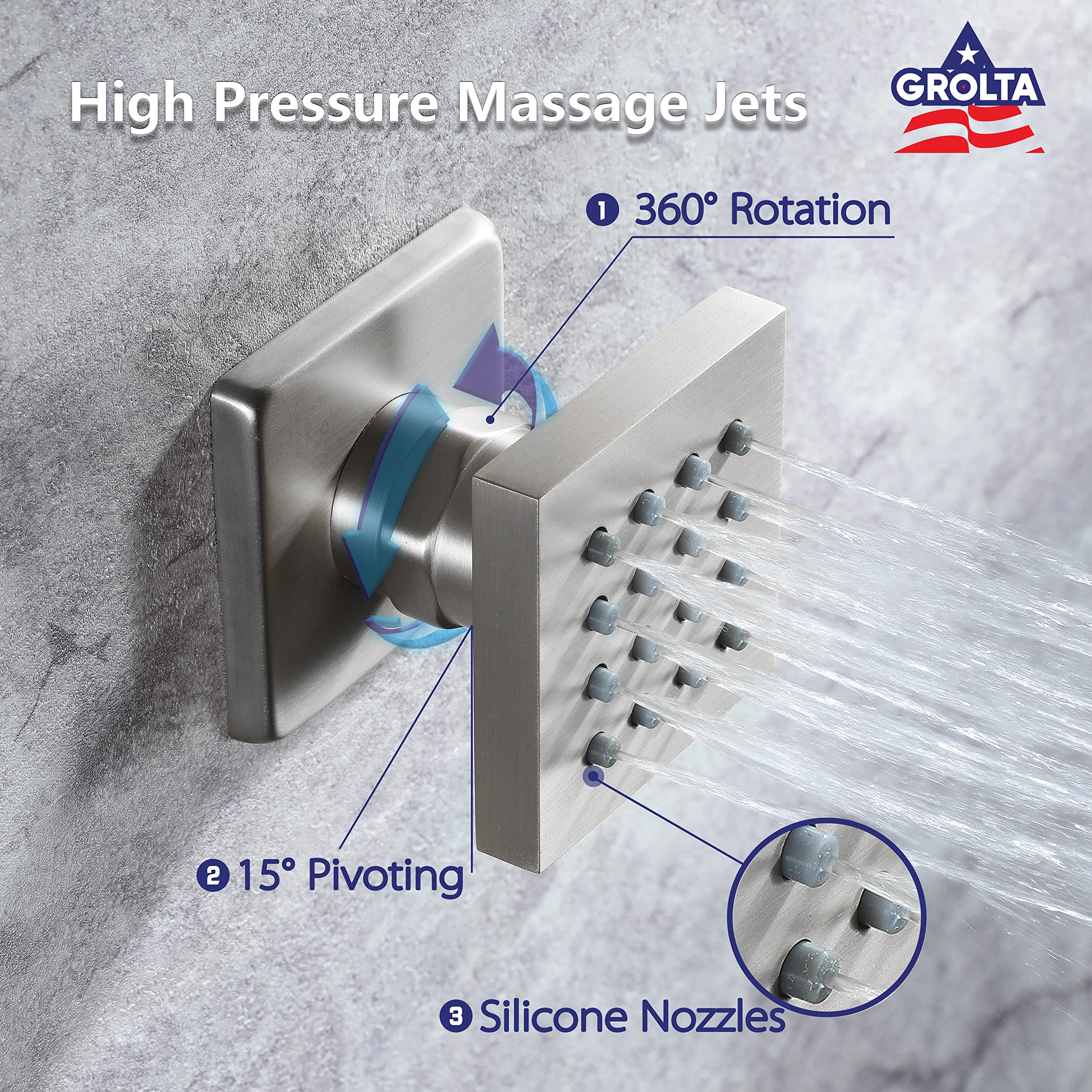 Colonne De Douche Ronde LED Cascada Showers - Noire, 8 Jets Massants, Thermostatique (neuf)