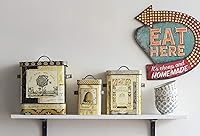 Vista 2 de Creative Co-Op Tin Eat Here Retro Wall Decor