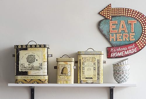 Miniatura 2 de Creative Co-Op Tin Eat Here Retro Wall Decor
