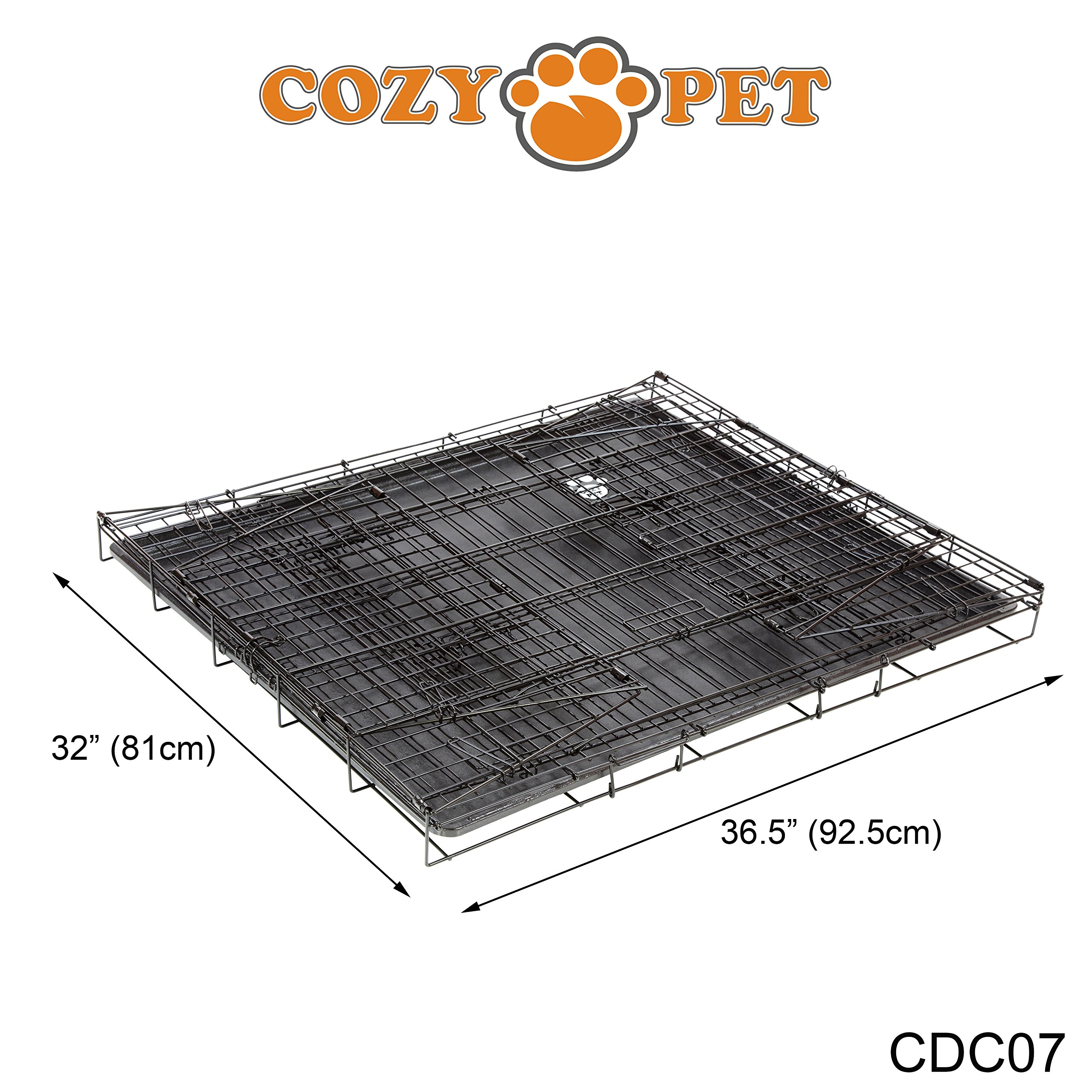 Car Dog Cage 36" by Cozy Pet, Fits Most Makes Audi BMW Fiat Ford Honda Hyundai Kia Jaguar Toyota Renault Vauxhall VW Volvo Puppy Crate Model CDC07 — view 5