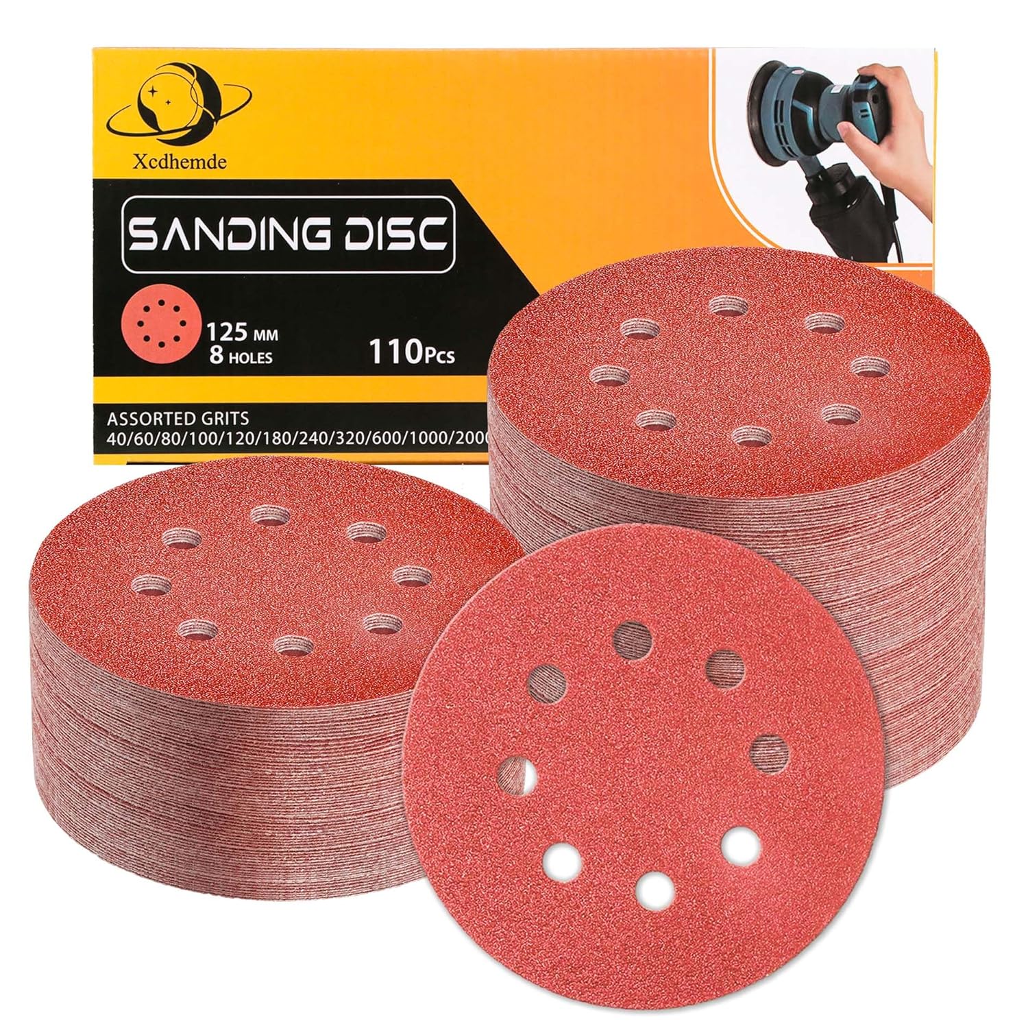 110 sztuk Papier ścierny 125 mm za 29,97 zł