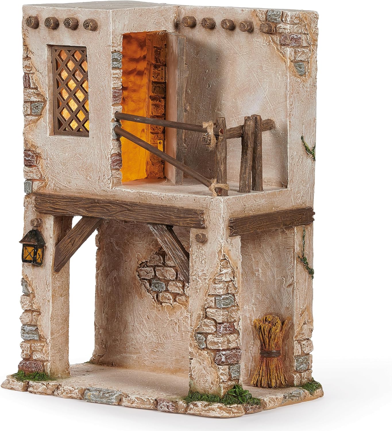 Fontanini by Roman 17.5" H Lighted Bethelehem Inn Nativity Village Building