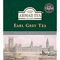 Ahmad Earl Grey Tea 100 Tagged Tea Bags Each Black Tea