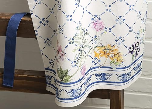 Miniatura 9 de Maison d' Hermine Faience - Juego de delantal 100% algodón (27.50 x 31.50 pulgadas) y guante de horno (7.5 x 13 pulgadas)soporte para ollas (8 x 8