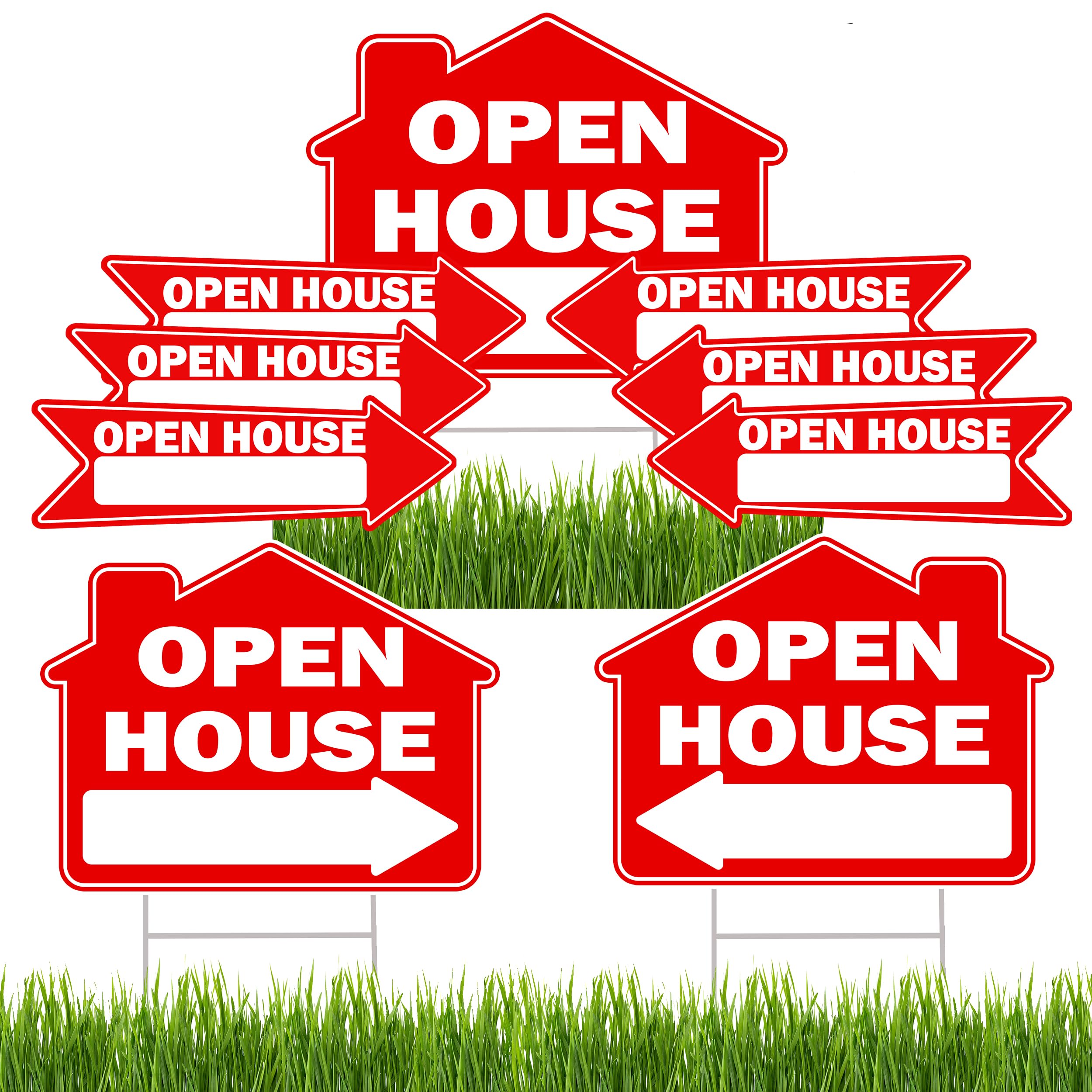 Rogue River Tactical 9 Piece Open House Yard Sign For Sale By Owner Realtor, Real Estate, Arrows