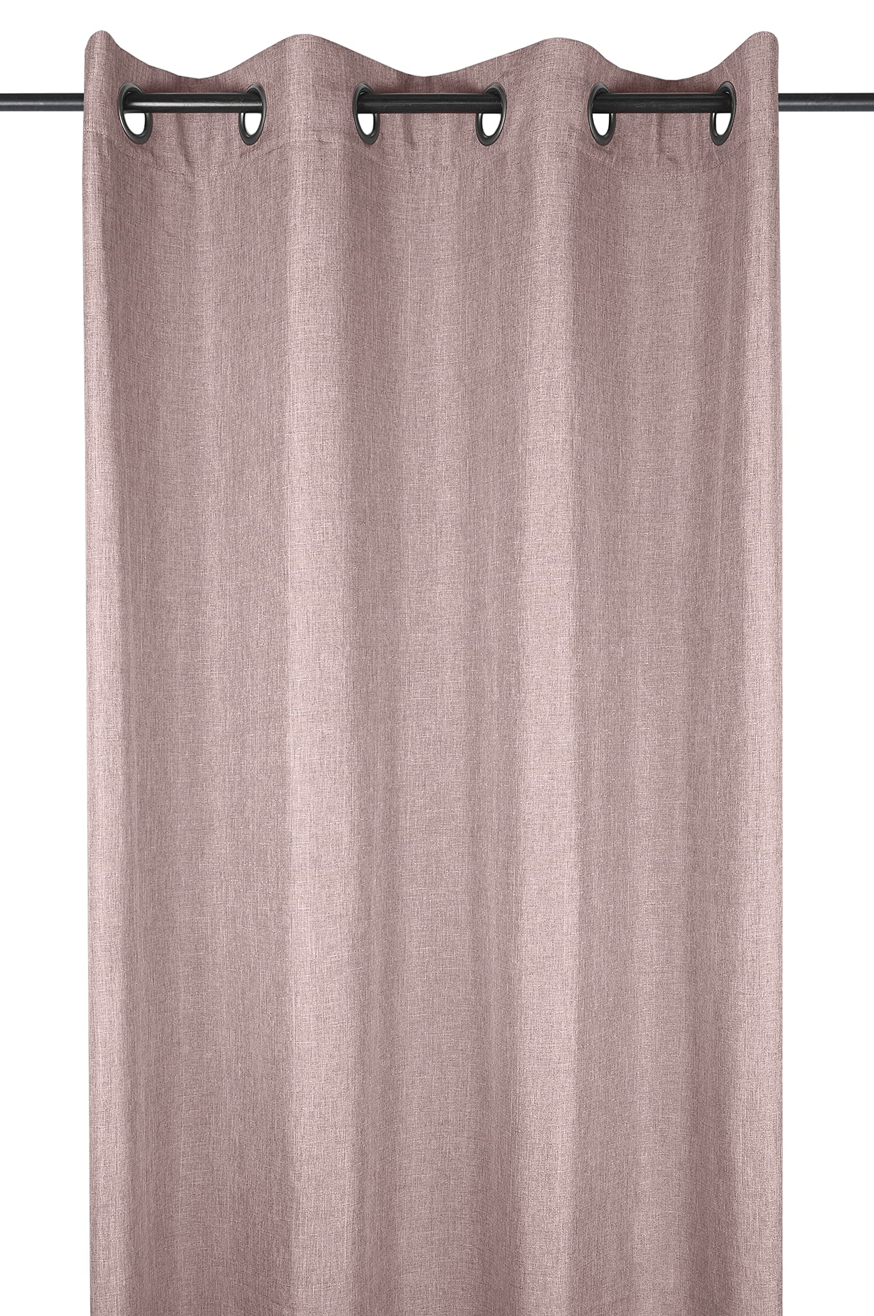 Lovely Casa Stof Curtain Bea Powder 140 x 260 cm 100% Polyester, Poudre, W 55.1" x L 55.1" (1 Panels)