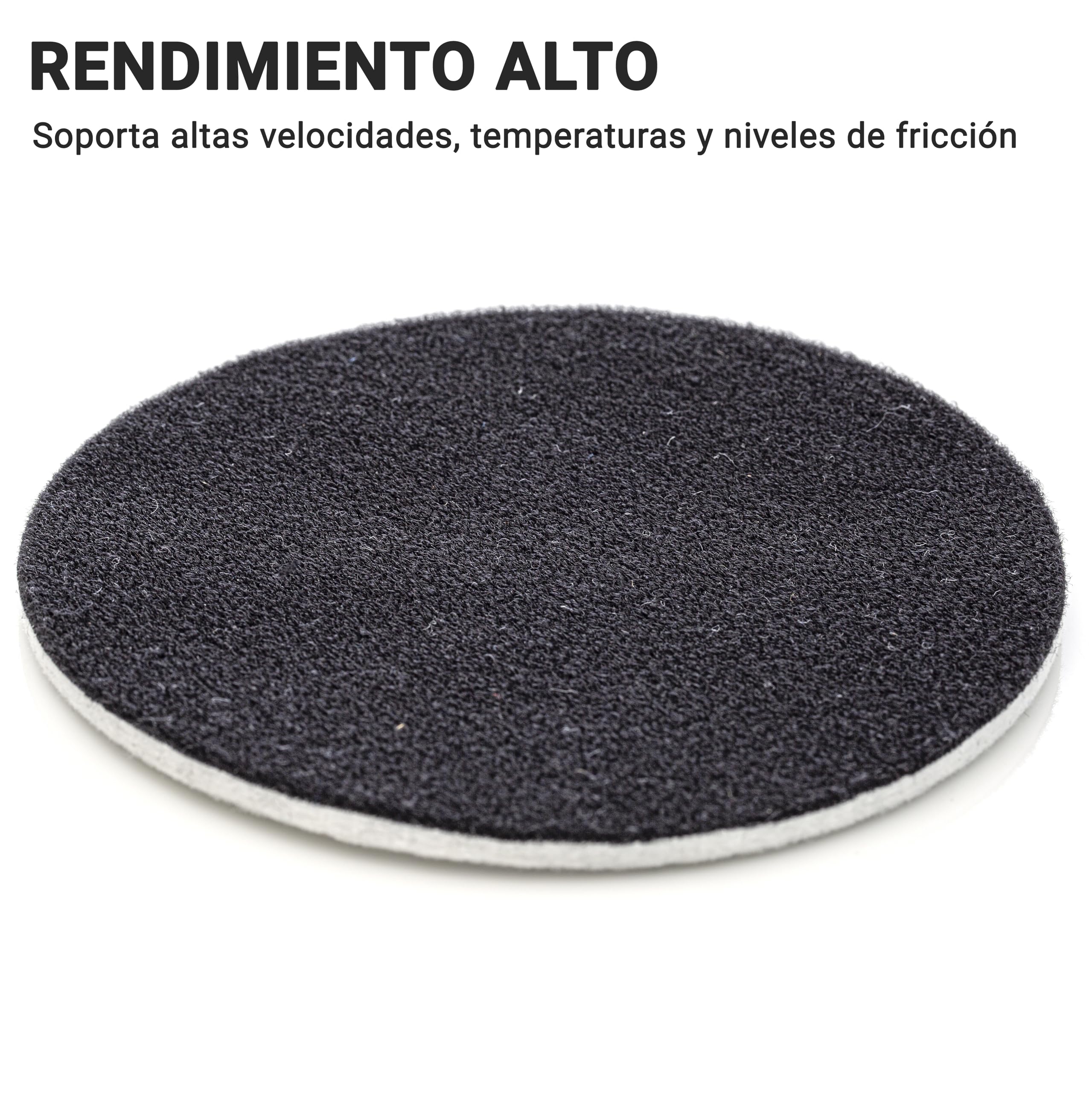 Glass Polish 11007 GP-PRO Discos de fieltro para pulir cristal, plástico, metal, mármol - Ø 75 mm - Pack de 10.