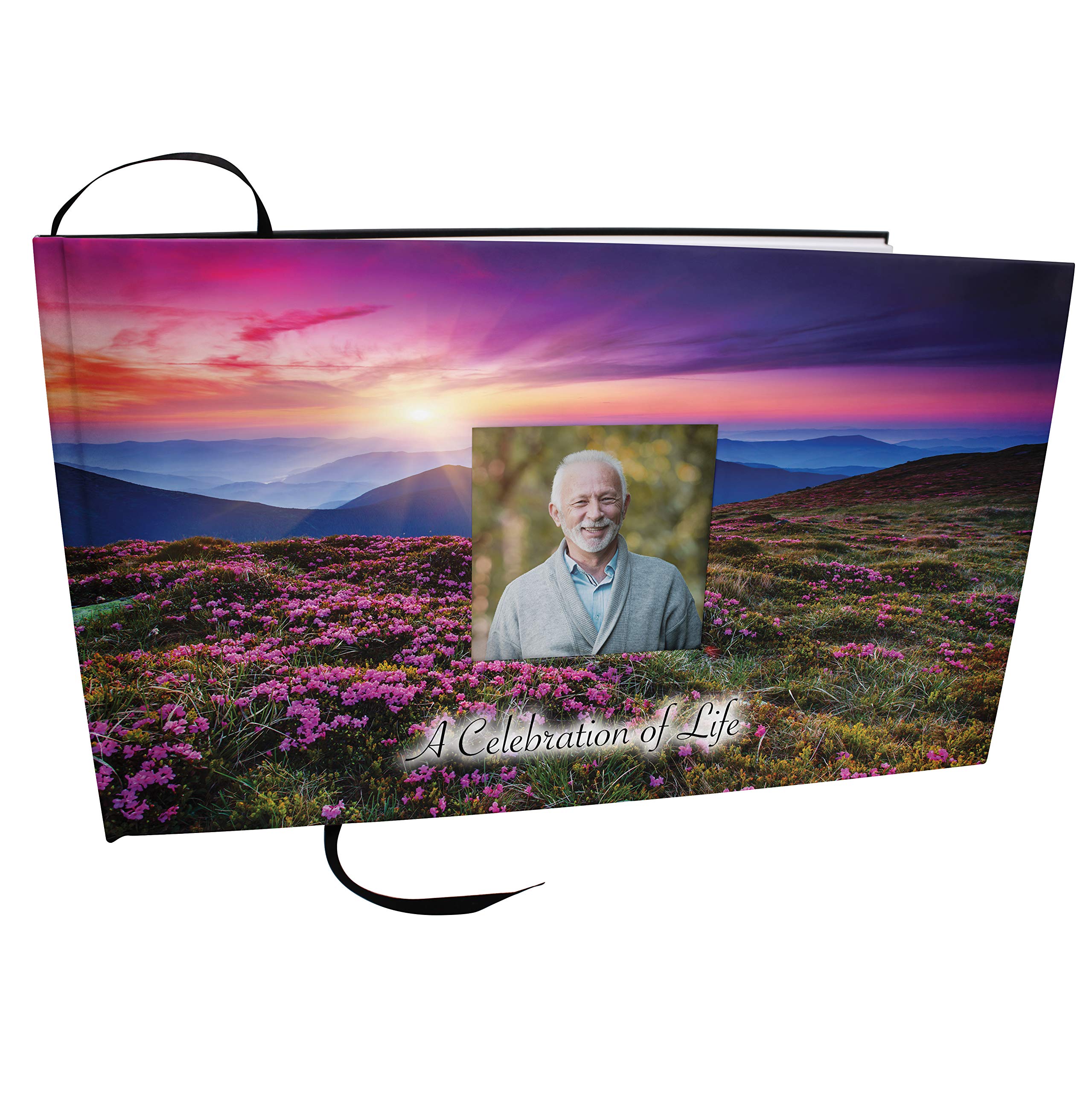 Livre d'or funéraire Heaven on Earth pour table de condoléances et cérémonie commémorative
