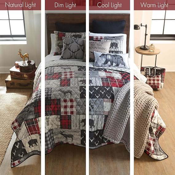 Donna Sharp Timber Queen Quilt Set, 90 x 90
