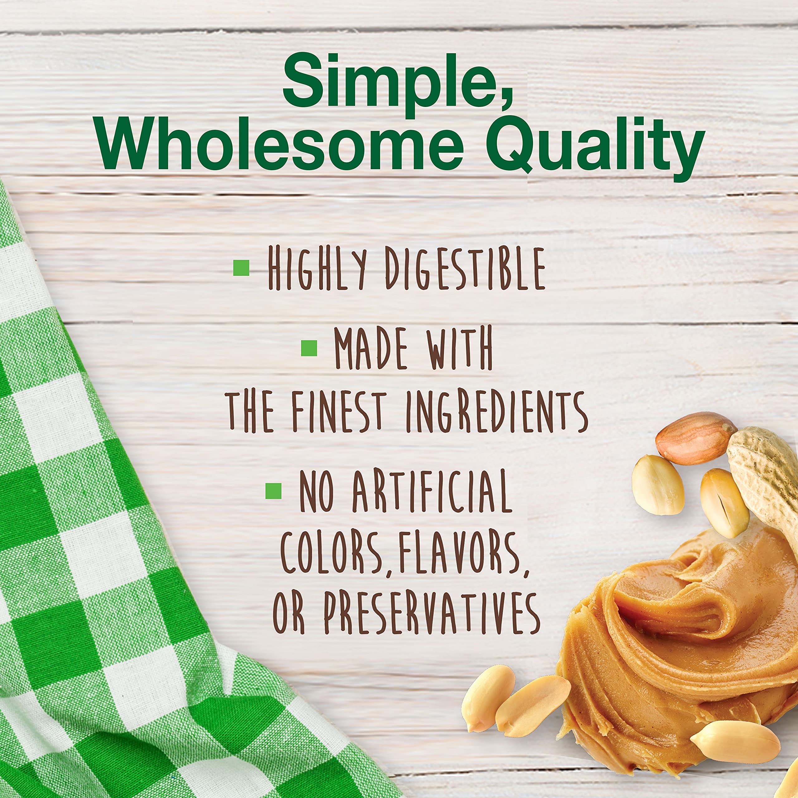 Nylabone Healthy Edibles All-Natural Peanut Butter Chew Treat for Large Dogs