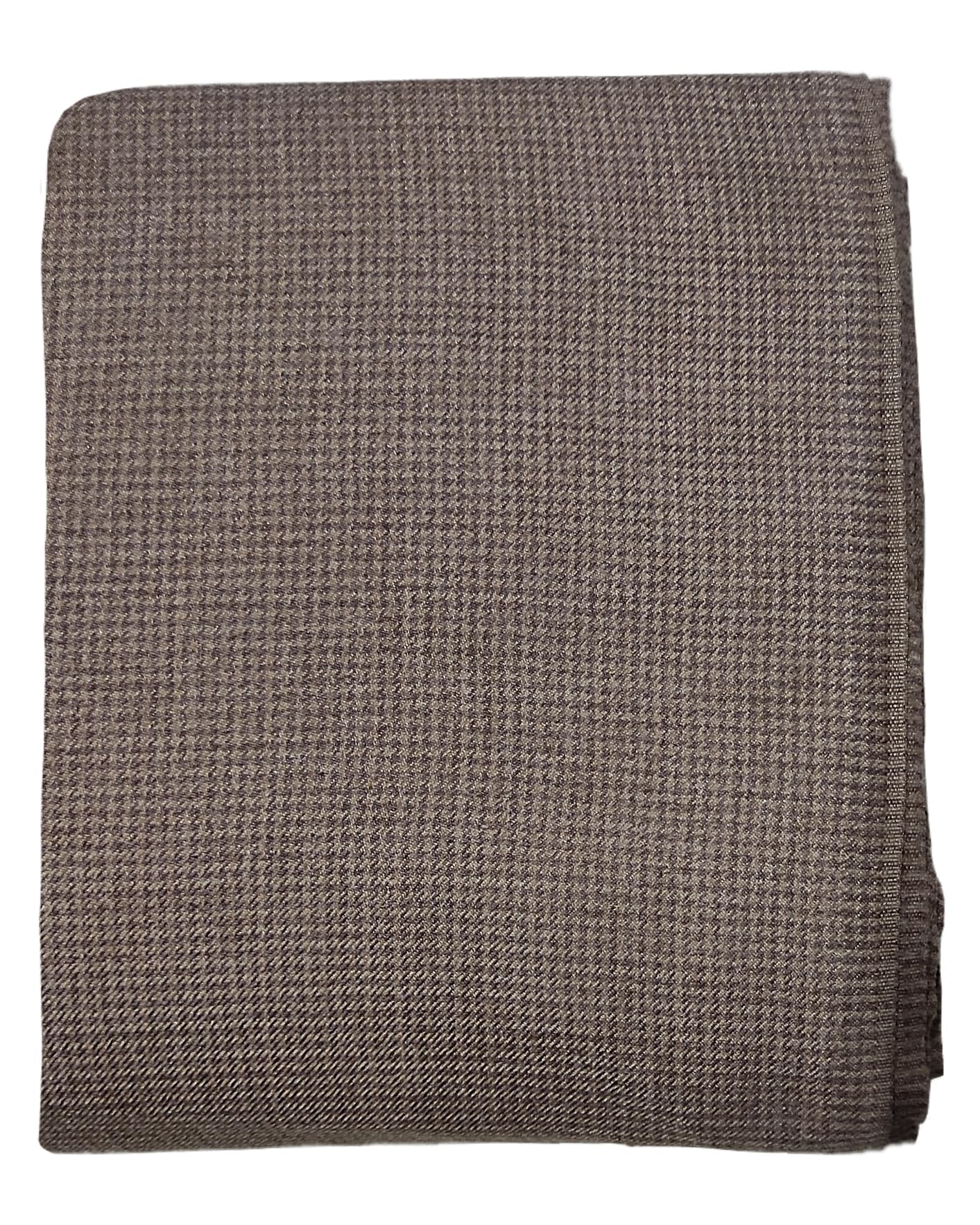 WINTER COTSWOOL DOUBLE WOOL UNSTITCHED CHECK FABRIC for Men's Shirt,Long kurta.PURE CASHMILON ACRYLIC WOOLEN HEAVY RAZING both SIDE,Width-44 inch,Length-2.25meter,Binny Check Brown-image-8