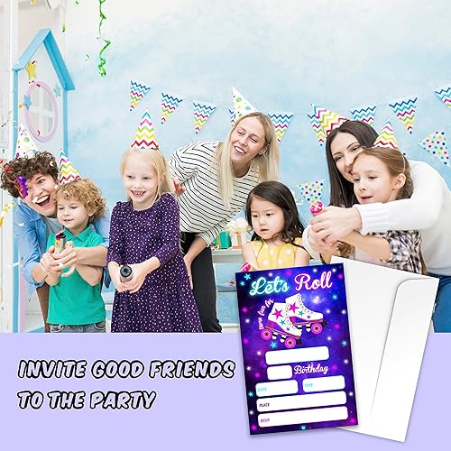 Miniatura 10 de Tarjetas de invitaciones para fiesta de cumpleaños mexicana, suministros de fiesta de cactus de tacos para niños, niños o niñas, 20 invitaciones de