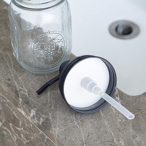 Miniatura 9 de Easy-Tang Cabezal de bomba de acero inoxidable 304 duradero a prueba de óxido, dispensador de jabón de cocina, repuesto para botella de boca regular