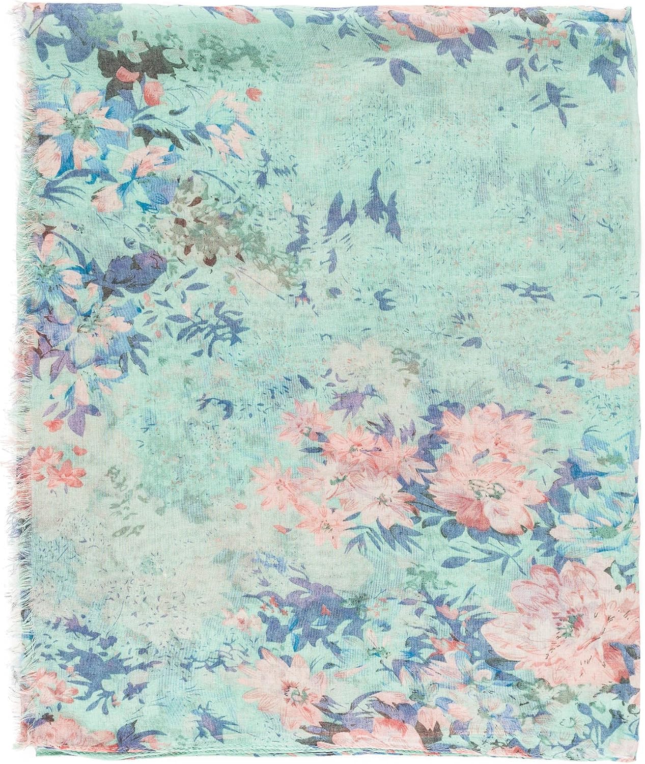 MELIFLUOS DESIGNED IN SPAIN Scarf for Women Lightweight Floral Flower Scarves for Summer Fall Shawl Wrap - Image 2