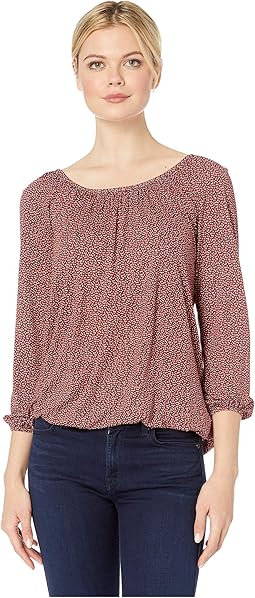 Petite Garden Peasant Top