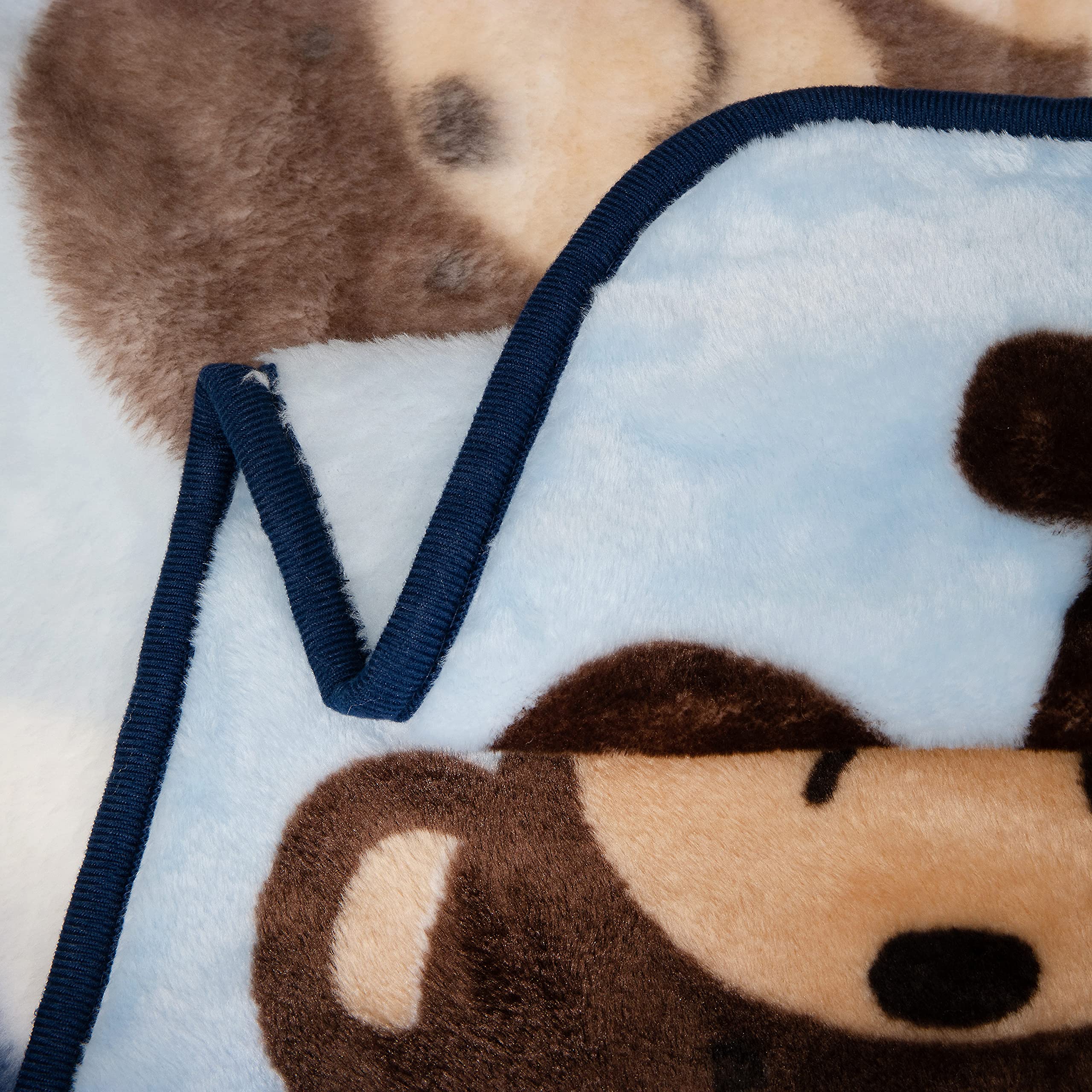 Fleece Plush Soft Throw Blanket Lightweight Crib Blanket For Baby