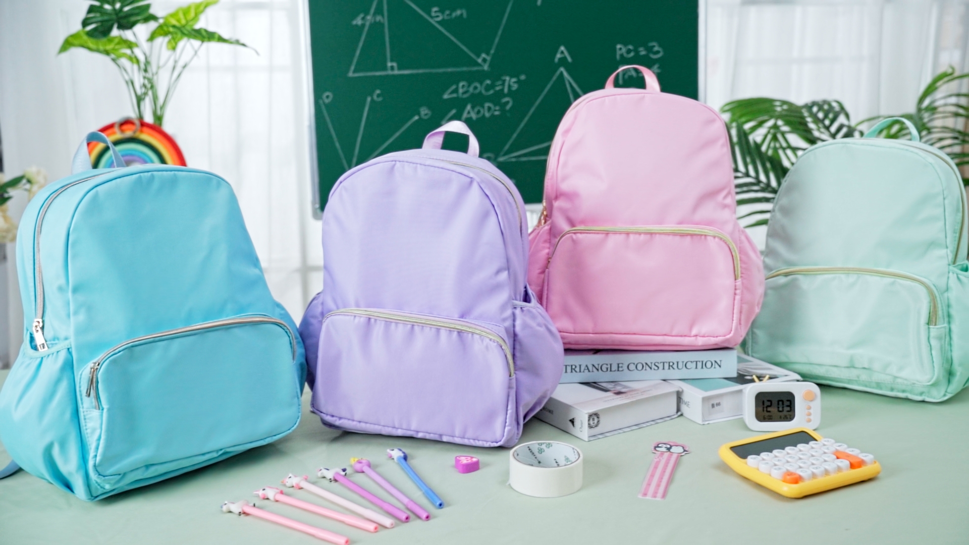 Amazon.com | Cunno 4 Pcs Nylon Backpack Kids Bulk Toddler School