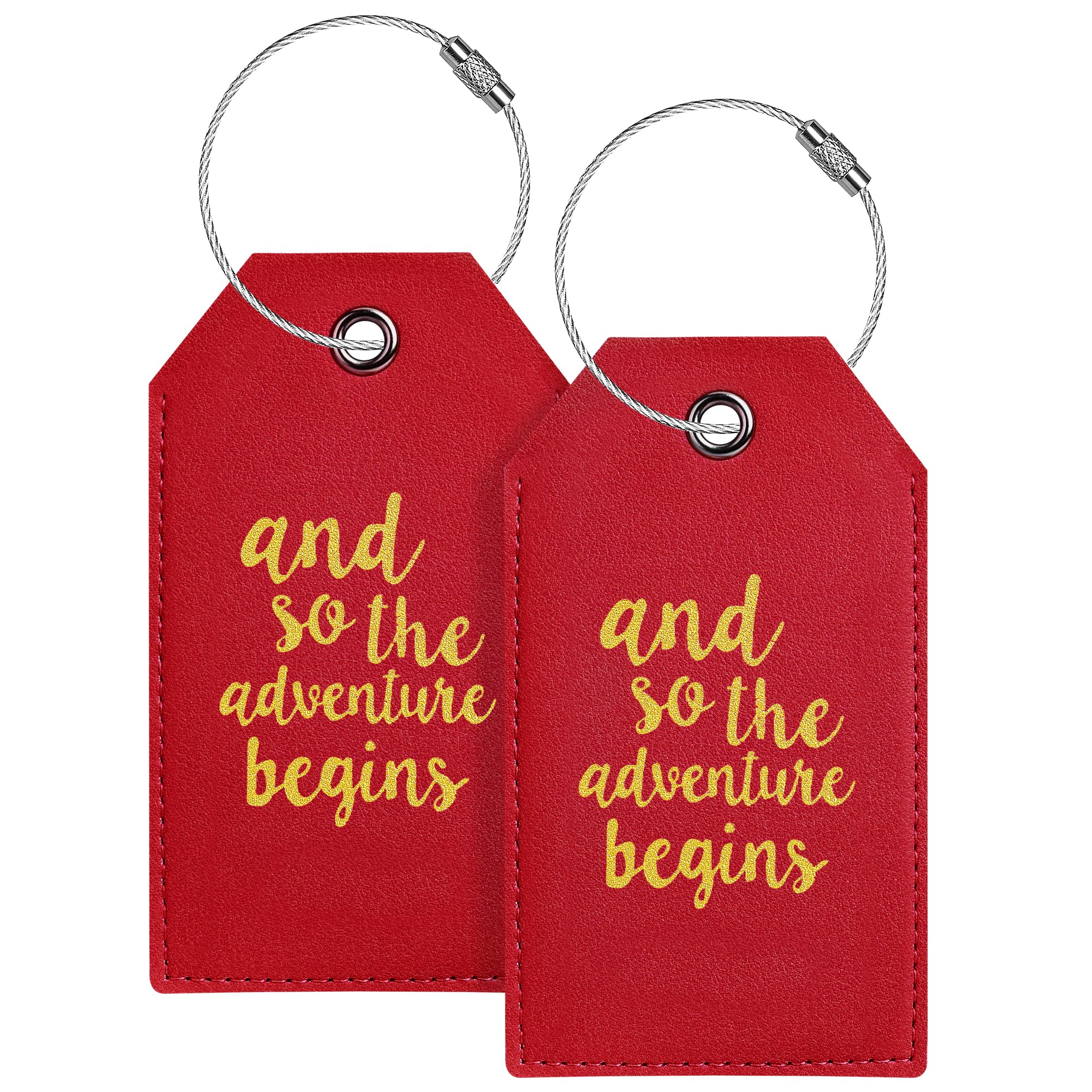 Luggage Tag & Initial Baggage Tags for Suitcases Leather Bag Tags for Backpacks Handbag School Instrument with Name ID Label Travel Essentials, Unique