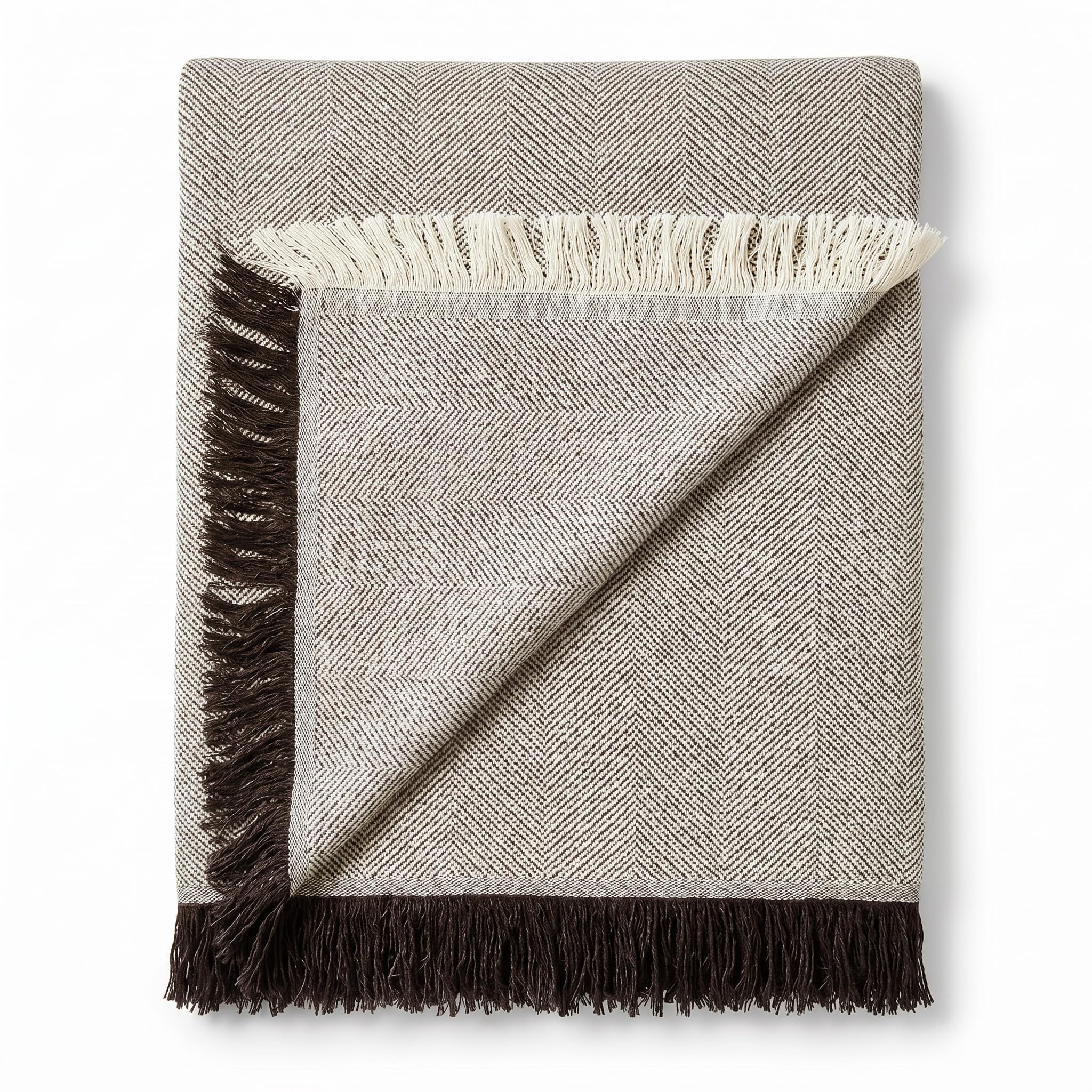 Martina Home Multi-Purpose 230 x 260 cm Off-White and Brown