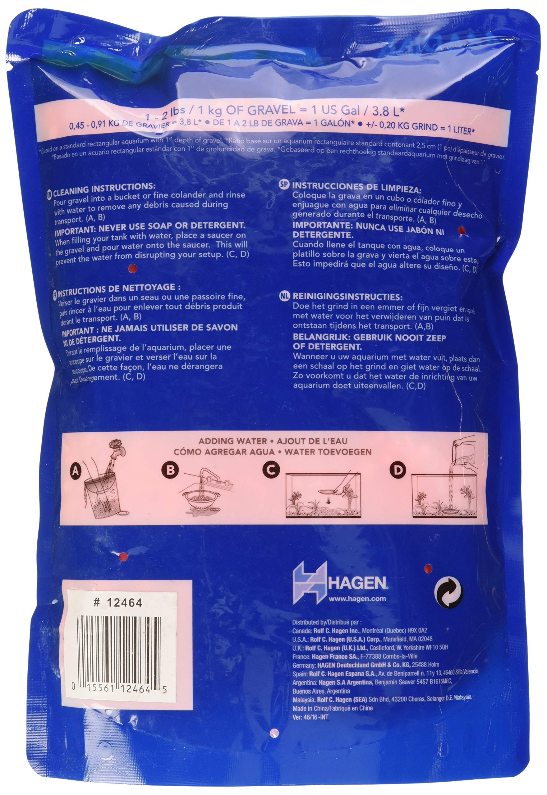 Marina Décoration Gravier pour Aquariophilie Orange 2 kg