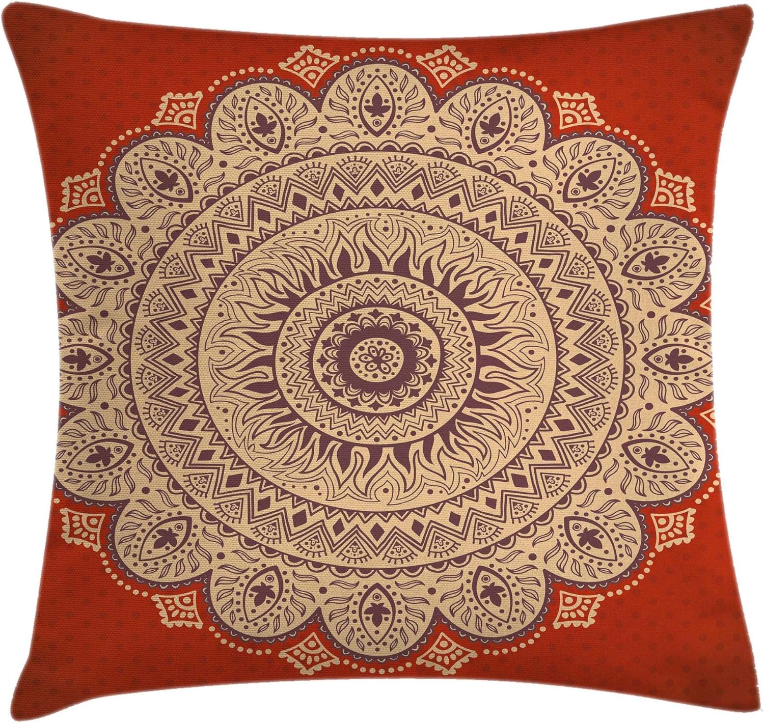 Ambesonne Flower Throw Pillow Cushion Cover, Floral Watercolor Style Effect Branches of Lilac Bloom on Wooden Background Print, Decorative Square Accent Pillow Case, 24" X 24", Grey Pink