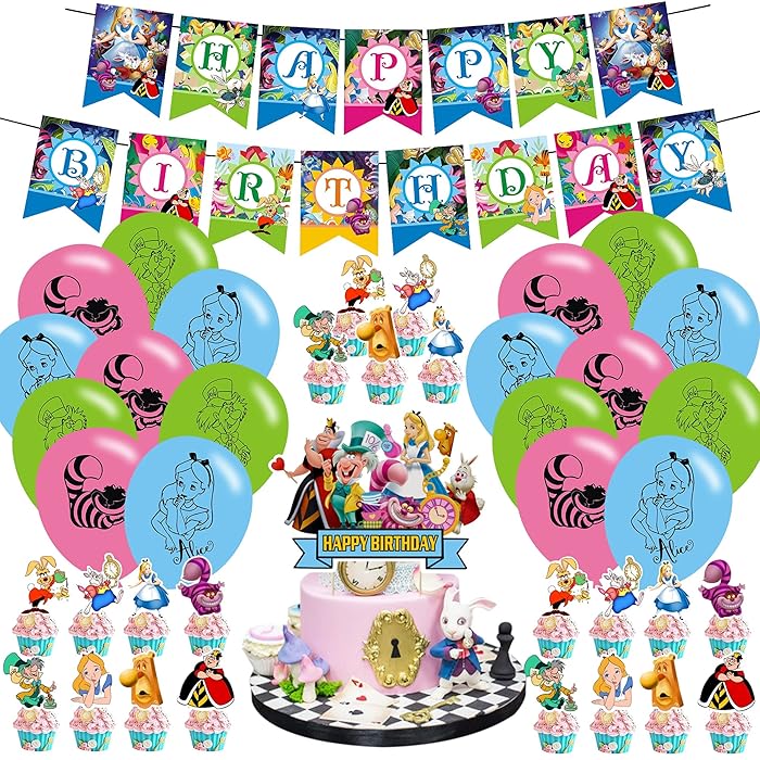 Buy Alice In Wonderland Birthday Party Decorations,Alice In Wonderland
