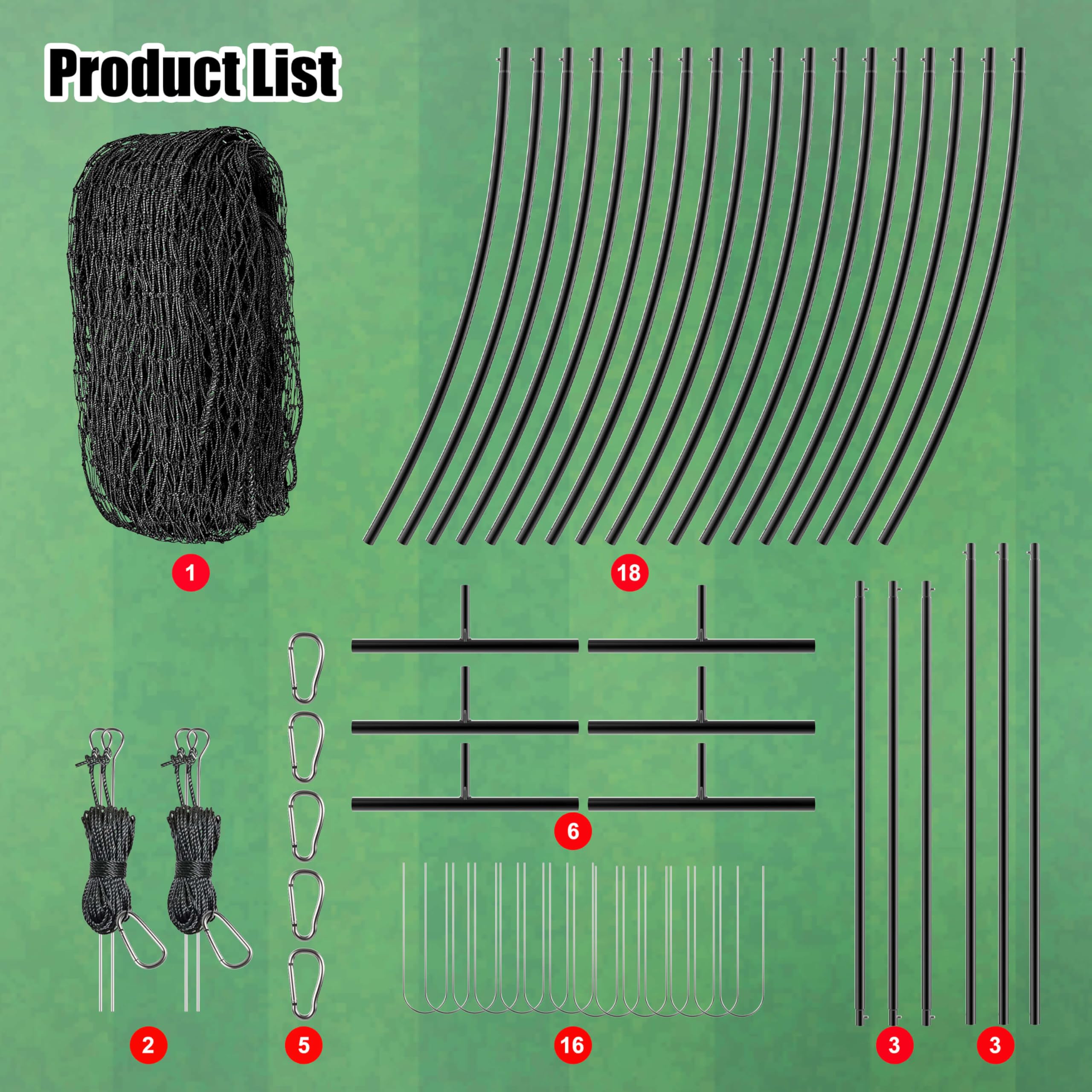 20FT Or 30FT Baseball Batting Cage Net With Frame - Backyard Practice Net For Hitting & Pitching