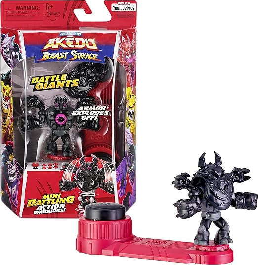 Legends of Akedo Beast Strike Battling Giant Shadow Roach, Mini Battling Warriors, Armor Explodes Off During Battle, Ready, Fight, Split Strike, Small, AKE18000-04