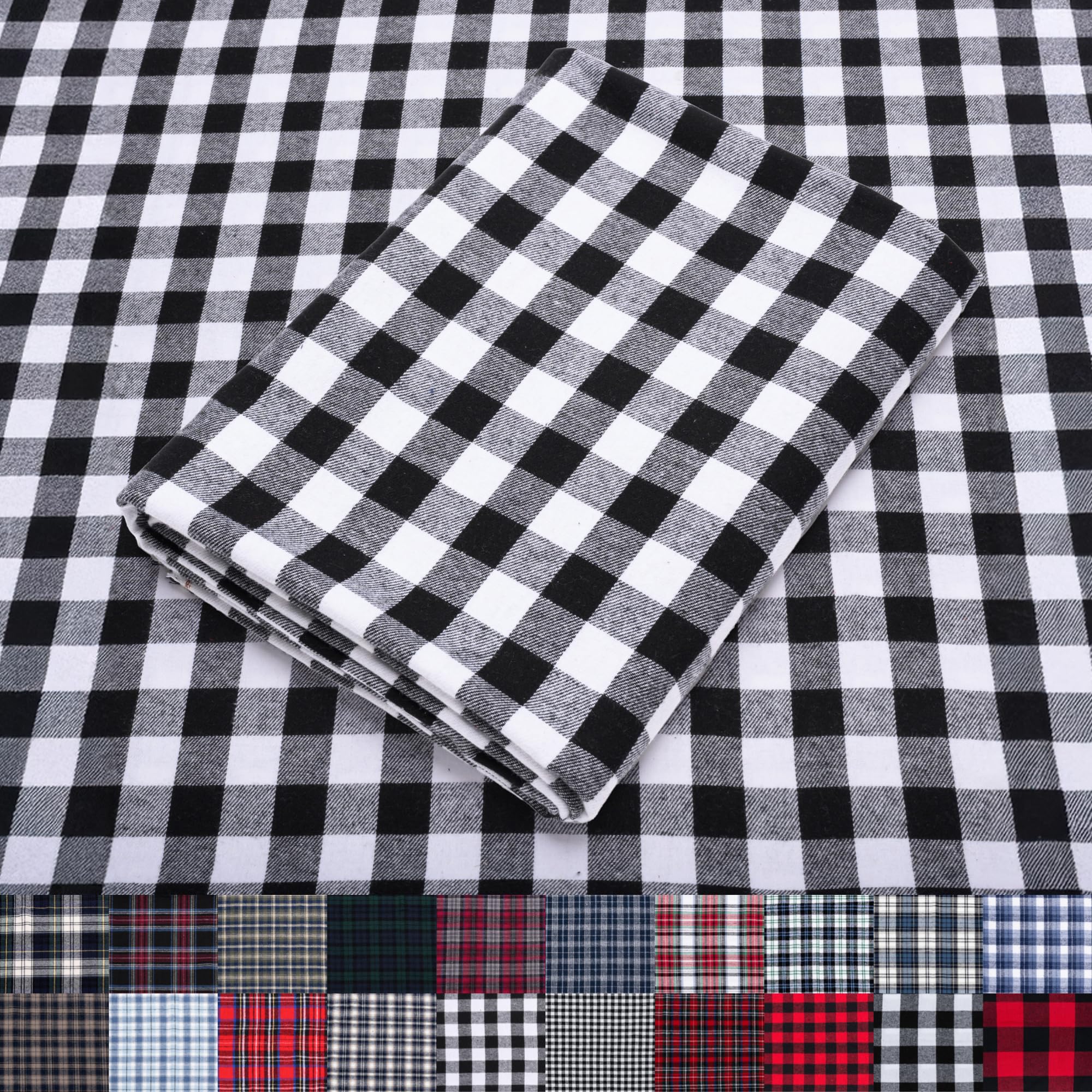 Pico Textiles 1 Yard Blue and Green Blackwatch Tartan Plaid Flannel Fabric - 60" Wide - 100% Cotton - Sold by The Yard - for Shirts, Scarves, Pajamas & Receiving Blankets — view 20