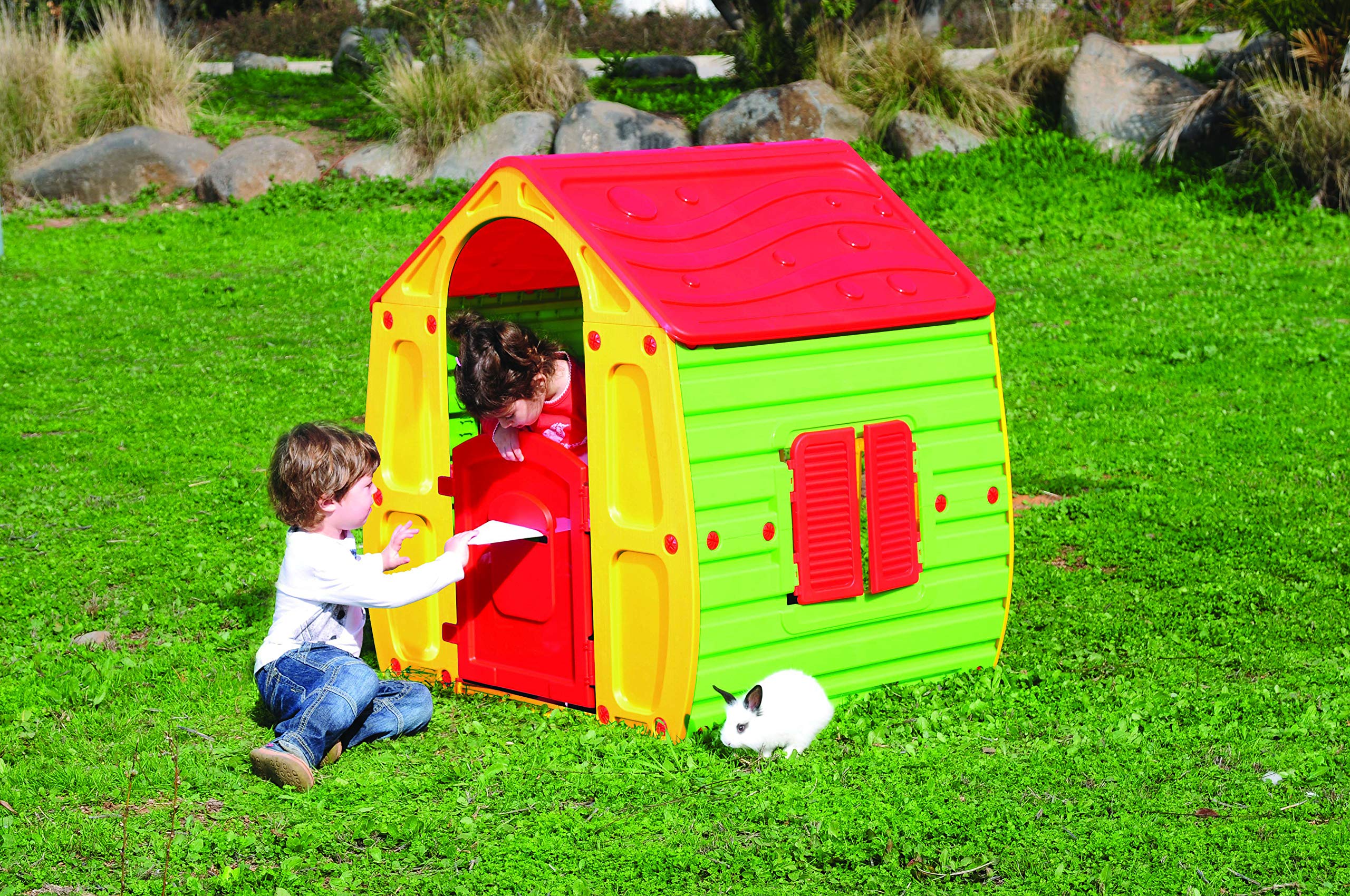 Sport1 Casetta in Plastica MagicHouse Multicolor 102x90x109 cm