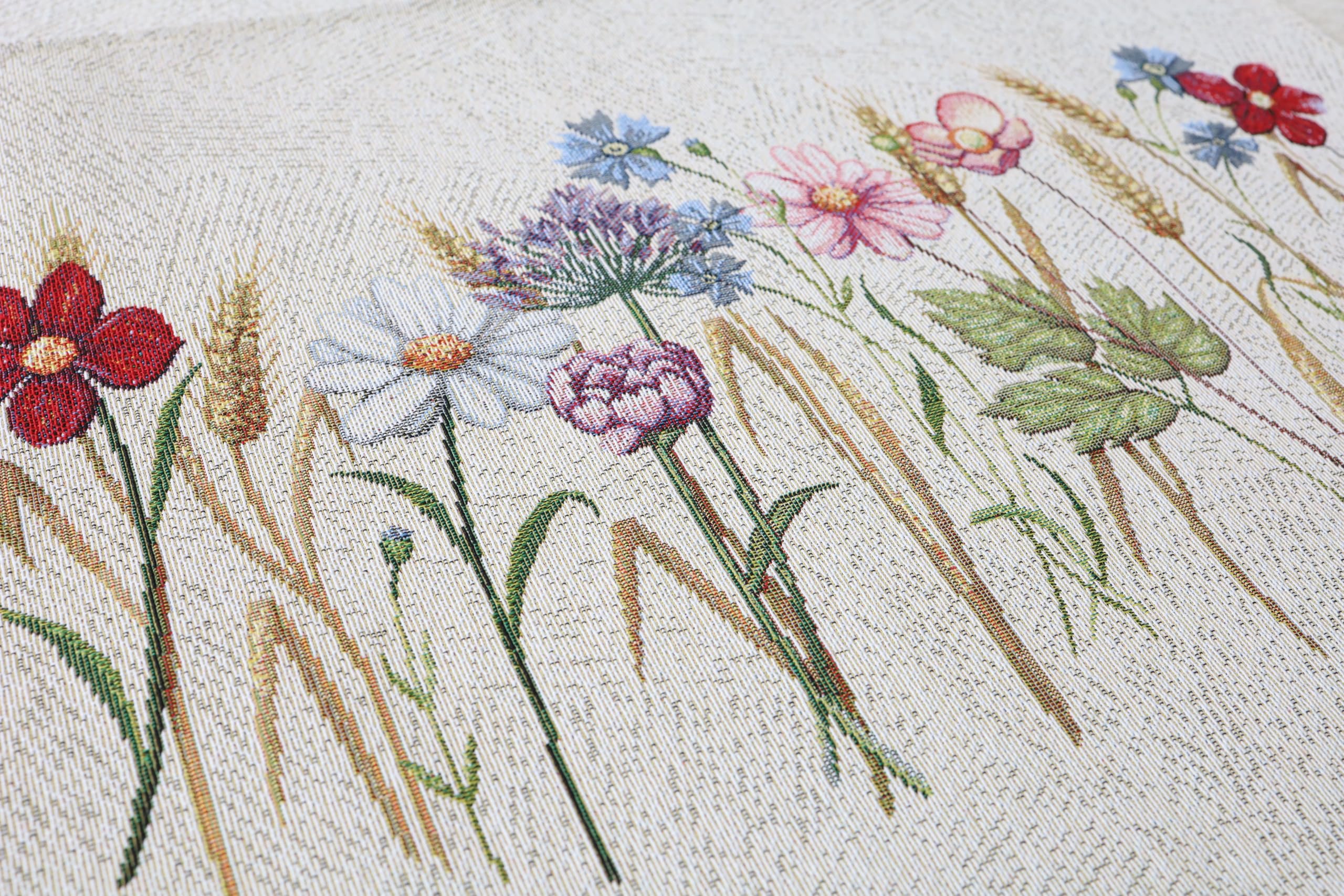Tischsets Platzsets Abwaschbar 6er Set, 35x45 cm, Platzdeckchen Stoff 100% Jacquard Gobelin, Untersetzer Teller Hochwertige Wiederverwendbare für Hochzeit, Geburtstag, Küchen, Cafe - Roggen