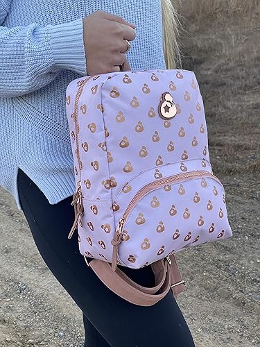 Miniatura 13 de Controller Gear Animal Crossing - Mochila pequeña para consola Nintendo Switch y accesorios, color oro rosa