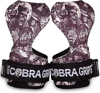 Cobra Grips PRO Weight Lifting Gloves Heavy Duty Straps Alternative Power Lifting Hooks for Deadlifts Adjustable Neoprene Padded Wrist Support Bodybuilding