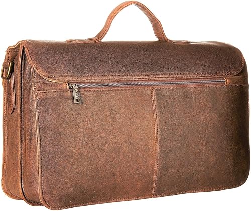 Miniatura 6 de Scully Aero Squadron Leather Front Flap Workbag Maletín para portátil Marrón
