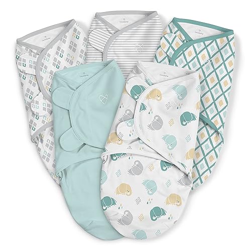 SwaddleMe Original Swaddle 5-PK elefante Dream pequeño