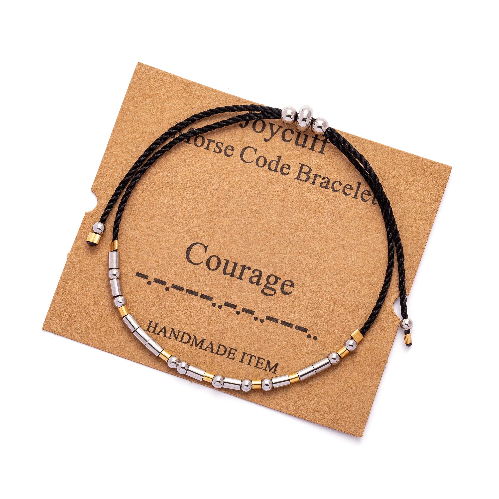 Morse Code Bracelets for Women Girls Best Friends BFF Birthday Gifts Inspirational Jewelry for Mom Daughter Sister Trendy Handmade Wrap Bracelets Adjustable