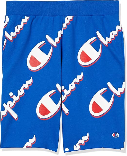 champion reverse weave cut off short aop