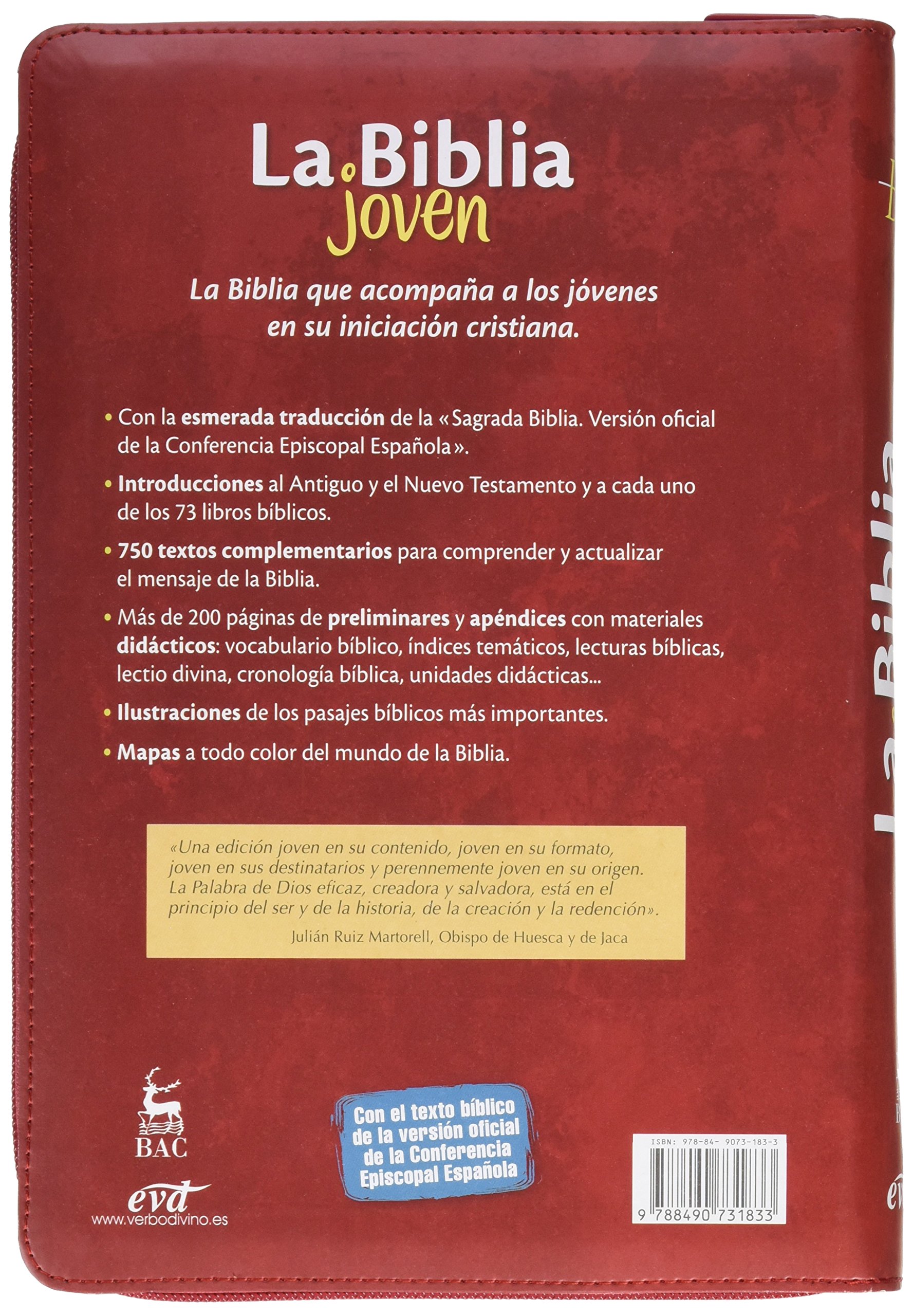 Biblia Joven. cremallera Simil Piel: [Encuadernación símil piel con cremallera]